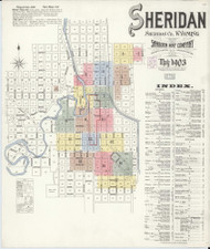 Sheridan, Wyoming 1903 - Old Map Wyoming Fire Insurance Index