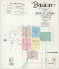 Prescott, Arizona 1890 - Old Map Arizona Fire Insurance Index