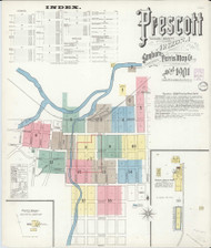 Prescott, Arizona 1901 - Old Map Arizona Fire Insurance Index
