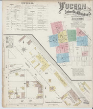 Tucson, Arizona 1886 - Old Map Arizona Fire Insurance Index