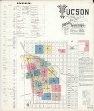 Tucson, Arizona 1901 - Old Map Arizona Fire Insurance Index