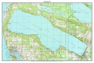 Crystal Lake 1983 - Custom USGS Old Topo Map - Michigan 2