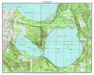 Glen Lake 1990 - Custom USGS Old Topo Map - Michigan 2