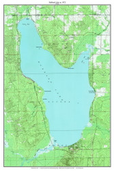 Hubard Lake 1972 - Custom USGS Old Topo Map - Michigan 2