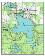 Lake Ann 1983 - Custom USGS Old Topo Map - Michigan 2