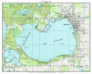 Lake Misaukee 1983 - Custom USGS Old Topo Map - Michigan 2