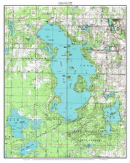 Long Lake 1983 - Custom USGS Old Topo Map - Michigan 2