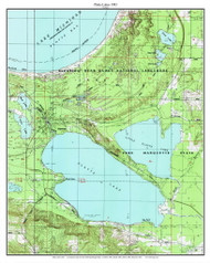 Platte Lakes 1983 - Custom USGS Old Topo Map - Michigan 2