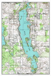 Silver Lake 1983 - Custom USGS Old Topo Map - Michigan 2