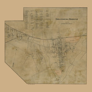 Greensburg Borough, Pennsylvania 1857 Old Town Map Custom Print - Westmoreland Co.