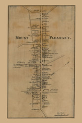 Mount Pleasant Village, Pennsylvania 1857 Old Town Map Custom Print - Westmoreland Co.