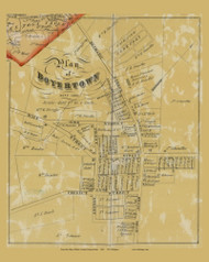 Boyertown Village, Colebrookdale Township, Pennsylvania 1860 Old Town Map Custom Print - Berks Co.