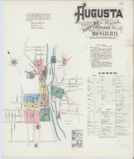 Augusta, Maine 1889 - Old Map Maine Fire Insurance Index