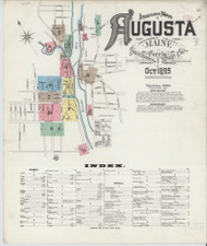 Augusta, Maine 1895 - Old Map Maine Fire Insurance Index
