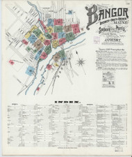 Bangor, Maine 1901 - Old Map Maine Fire Insurance Index