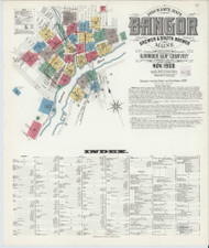 Bangor, Maine 1908 - Old Map Maine Fire Insurance Index