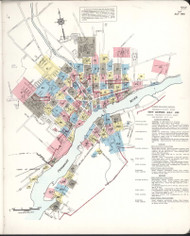 Bangor, Maine 1955 - Old Map Maine Fire Insurance Index