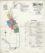 Belfast, Maine 1923 - Old Map Maine Fire Insurance Index