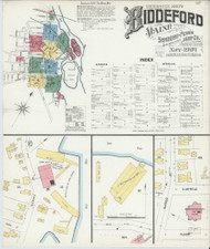 Biddeford, Maine 1901 - Old Map Maine Fire Insurance Index