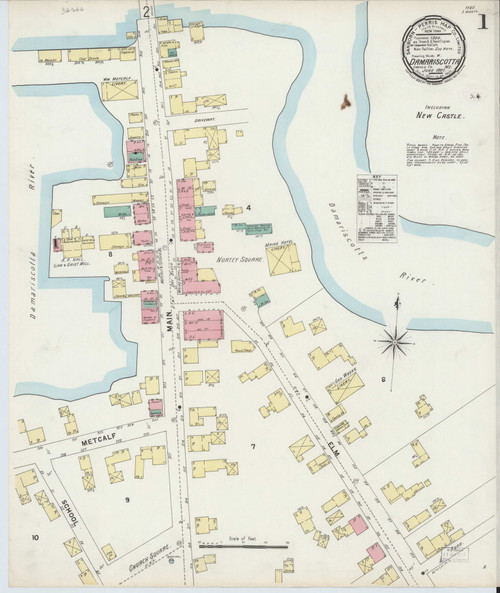 🌍 Damariscotta maine map, Damariscotta, Maine