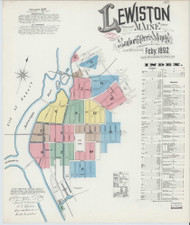 Lewiston, Maine 1892 - Old Map Maine Fire Insurance Index