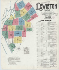 Lewiston, Maine 1902 - Old Map Maine Fire Insurance Index