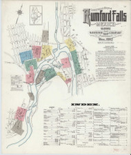 Rumford Falls, Maine 1912 - Old Map Maine Fire Insurance Index