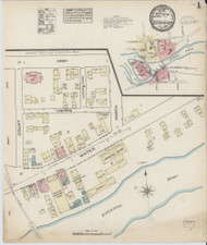 Skowhegan, Maine 1884 - Old Map Maine Fire Insurance Index