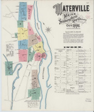 Waterville, Maine 1894 - Old Map Maine Fire Insurance Index