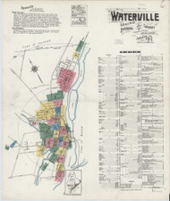 Waterville, Maine 1921 - Old Map Maine Fire Insurance Index