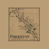 Forkston Village, Pennsylvania 1869 Old Town Map Custom Print - Wyoming Co.