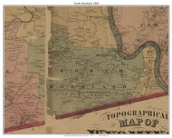 Northmoreland Township, Pennsylvania 1869 Old Town Map Custom Print - Wyoming Co.