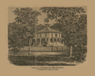 Harding Residence, Nicholson Township, Pennsylvania 1869 Old Town Map Custom Print - Wyoming Co.