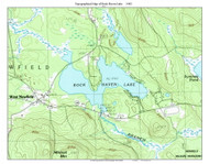 Rock Haven Lake 1983 - Custom USGS Old Topo Map - Maine 1