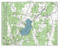 Lovejoy Pond 1982 - Custom USGS Old Topo Map - Maine - Jefferson-Montville 3