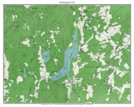 Washington Pond 1961 - Custom USGS Old Topo Map - Maine - Jefferson-Montville 3