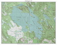 Meddybemps Lake 1987 - Custom USGS Old Topo Map - Maine - Cooper-Northfield 4