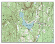 Bear Pond 1967 - Custom USGS Old Topo Map - Maine - Lewiston-Augusta 3