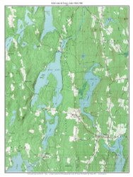 Echo Lake & Torsey Lake 1966-1980 - Custom USGS Old Topo Map - Maine - Lewiston-Augusta 3