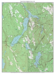 Range Ponds 1981 - Custom USGS Old Topo Map - Maine - Lewiston-Augusta 3