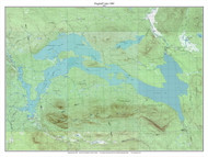 Flagstaff Lake 1989 - Custom USGS Old Topo Map - Maine 1