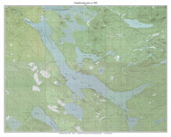 Chamberlain Lake 1988 - Custom USGS Old Topo Map - Maine - Allagash 2