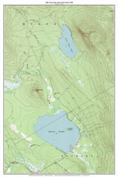 Ellis Pond 1968 - Custom USGS Old Topo Map - Maine Small Lakes