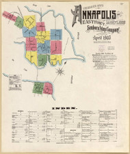 Annapolis, Maryland 1903 - Old Map Maryland Fire Insurance Index
