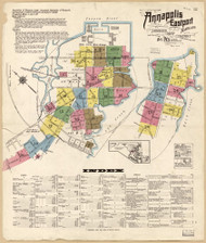 Annapolis, Maryland 1921 - Old Map Maryland Fire Insurance Index