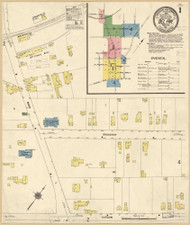 Bel Air, Maryland 1910 - Old Map Maryland Fire Insurance Index
