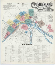 Cumberland, Maryland 1892 - Old Map Maryland Fire Insurance Index