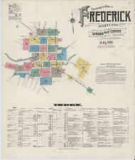 Frederick, Maryland 1911 - Old Map Maryland Fire Insurance Index