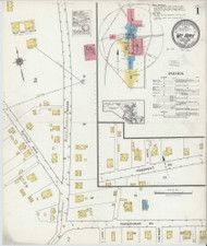Mount Airy, Maryland 1921 - Old Map Maryland Fire Insurance Index
