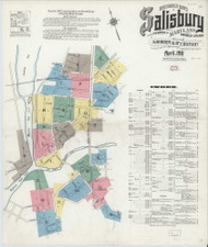 Salisbury, Maryland 1911 - Old Map Maryland Fire Insurance Index